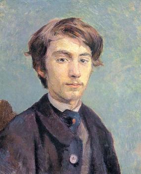 亨利 德 土魯斯 羅特列尅 Portrait of the Artist Emile Bernard